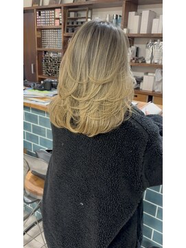 ラボ(LABO) バレイヤージュ×レイヤーカット