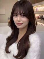 アビー(ABBEY3)&nbsp;顔まわり顔周り前髪カットミディアムレイヤーロングレイヤー
