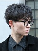 渋谷アクティブショート緩めルーズショートパーマビジネスヘア