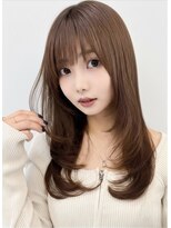 リタ 枚方(Rita)&nbsp;夏カラー◎セミロングレイヤー×韓国風くびれヘアで大人可愛く