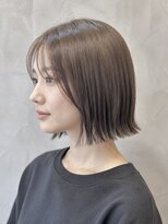 ジールサロン つくば本店 切りっぱなしボブ 10代 20代 30代