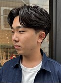 フェザーパーマニュアンスパーマ毛流れパーマメンズパーマ