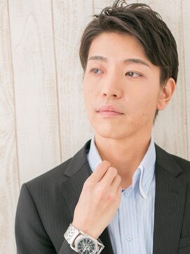 グルーミングサロン バーバー キャッスル 北浦和西口(Grooming salon Barber Castle) 社会人ナチュラルかき上げメンズビジネススーツショートa北浦和