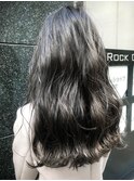 Leverage 外国人風 ３Dハイライト バレイヤージュグレーシルバー