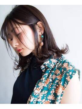 スリーバイキープ 尾山台(THREE by KEEP) 【threebykeep 尾山台】透明感黒髪ロブ×スタイル☆外ハネ