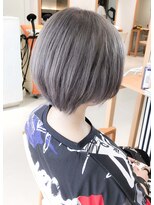 大人かわいいショートミニマムボブ小顔3Dカラーモードノットヘア
