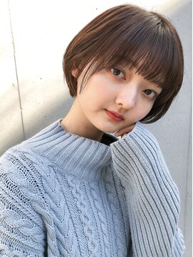 ミィ 表参道(mee.) 【mee.】 黒髪カタログことりベージュ毛先パーマ