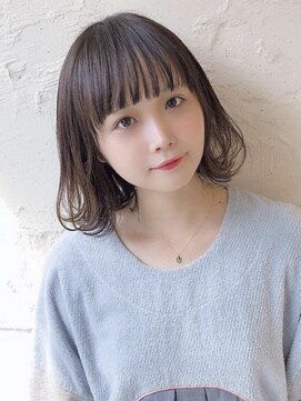 ピチカート(pizzicato) ミックスカールボブ×軽め前髪×オリーブアッシュ