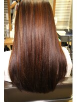 美容室 ファクト(fact)&nbsp;大人かわいい★艶感ストレートロング×透明感ナチュラルカラー