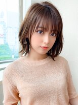 ラルユー 金山(LallYou)&nbsp;大人かわいいマッシュショート/ミニウルフ/マロンベージュ