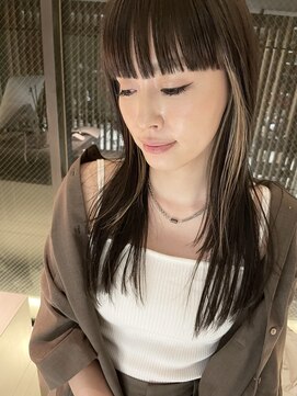 エッセンス(THE ESSENCE) light切りっぱなしボブエアリーロング美髪ピンクブラウン