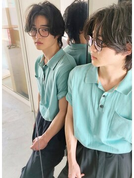 グロウミドル(GROW middle) 大人カジュアルなセンターパートのニュアンスパーマ　野村恵子