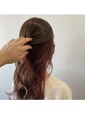 大人気！インナーカラー【beige×pink】