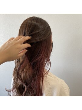 リブール 碧南店(libuR) 大人気!インナーカラー【beige×pink】