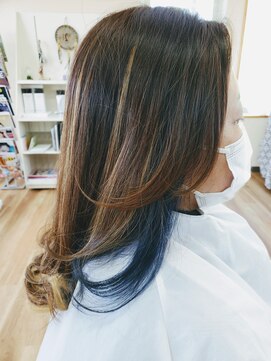 ココペリ レイヤーカット+クールインナーカラー!