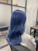 アレンヘアー 京橋店(ALLEN hair) ブルー/ネイビーブルー/ブルーラベンダー/韓国風カラー/派手髪