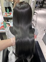 艶感オリーブグレージュカラー