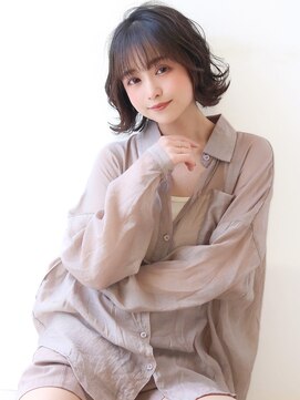 オーロ 宝塚店(ORO) 【大人可愛いイメチェンナチュラル伸ばしかけ小顔Aラインボブ】