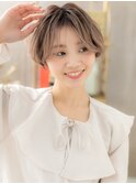 マッシュショートくせ毛風センターパートa戸田公園20代30代40代
