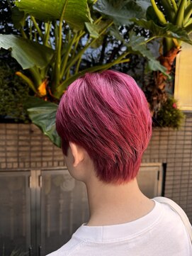 スタジオフォーエイチ(STUDIO 4H) 暖色系カラー/マッシュ/メンズカラー/レッドカラー/カシス