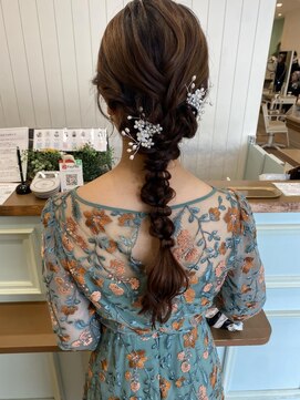 モリオフロムロンドン 大宮店(morio from London) 【大宮】結婚式お呼ばれ編みおろしアレンジ