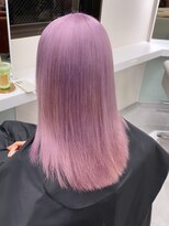 ベレーザ 渋谷(BELEZA)&nbsp;10186韓国ラベンダーパープル髪質改善透明感カラーロング