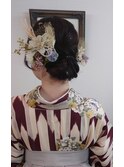 卒業式の着付け＋ヘアーセット