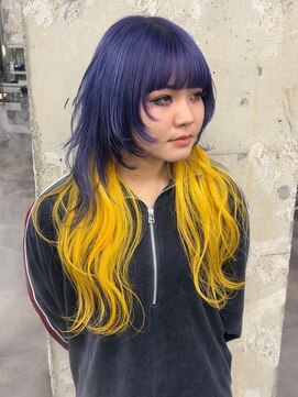 ガルテ(GARTE) ロングウルフ/クリエイティブカラー/派手髪/レイヤーカット