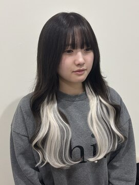 アルファバイオリカ(ALPHA by ORIKA) ワンカラー×エクステで馴染みすぎている、、、