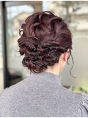 アレンジ/ヘアアレンジ/ヘアセット/セット/ねじりアレンジ
