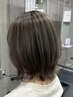 カット+白髪ぼかしハイライト #表参道#表参道駅#ブリーチ#ケアブリーチ