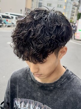 オーガニック アトリエ 大宮(organic+atelier) ツイストスパイラルパーマメンズパーマ波巻きパーマツーブロック