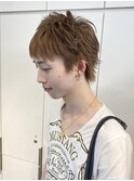 men'sメンズブリーチダブルカラースパイキーショート