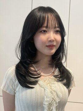 ロンドアンメゾン 原宿(Lond un Maison.) レイヤーアプリコットオレンジハイライトカラーミディアム