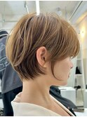 別府ショートボブ顔まわりレイヤーカット髪質改善カラー30代
