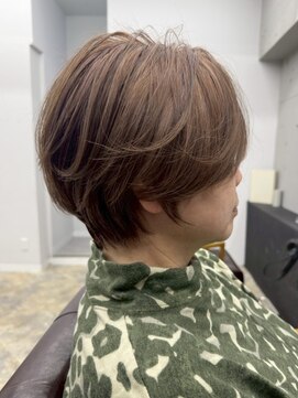 ジュベ 別府店(juve.) 別府ショートボブ顔まわりレイヤーカット髪質改善カラー30代