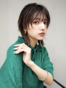 ギークス(GEEKS) 【GEEKS渋谷】冬カラー/ミディアムレイヤー/小顔ウルフ/20代30代