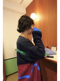 ショートウルフ　パーマ