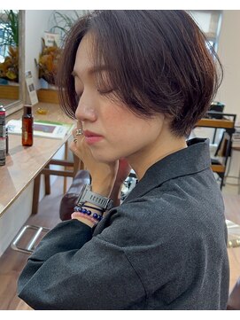 リアン ヘア ライム 豊橋(lien.hair rhyme) 大人カッコいい 小顔ショートボブ ショート 20代30代40代◎