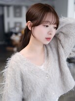 エインアンリー 明治神宮前(AIN.ANLY.) ハッシュカット顔周りカットワンホンレイヤーカット韓国ヘア