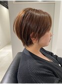 簡単セットの長めショートスタイル♪