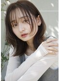 大人可愛い30代40代50代◎大人ナチュラル鎖骨レイヤーUP