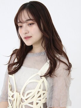 ロアー ヘアー マックイーン 流山おおたかの森店(RAWR hair McQueen) 【RAWR】ロングヘア 前髪なし 韓国ヘア
