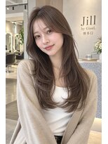 ジル バイ ジゼル 博多店(JILL by GiseL) 韓国レイヤー/顔周りカット/透明感カラー/ブリーチなしWカラー
