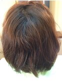 ボブの自然な縮毛矯正