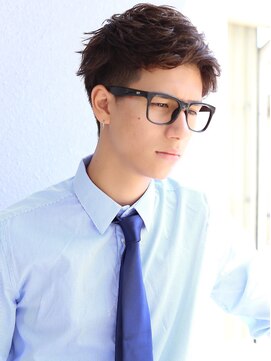 アフロート ディル(AFLOAT D'L) 好印象◎アップバング無造作ショート ツーブロック 刈り上げ