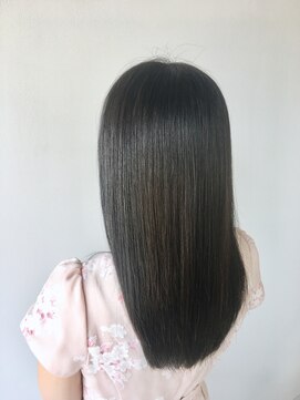 アディクト 綾瀬(ADDICT) 【ADDICT_】ダークグレー_フェザーロングボルドーワンレン