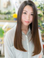 カバーヘア ブリス 大宮西口(COVER HAIR bliss)&nbsp;オンブレ艶カラーアシンメトリー小顔ロング大宮20代30代40代a!