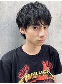 ◇ナチュラルウルフ × スパイラルパーマ◇ 黒髪 束感ショート