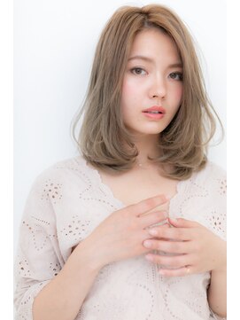 カバーヘア イヴ 戸頭店(COVER HAIR EVE) 外国人風無造作毛先パーマの小顔セミディZ戸頭10代20代30代